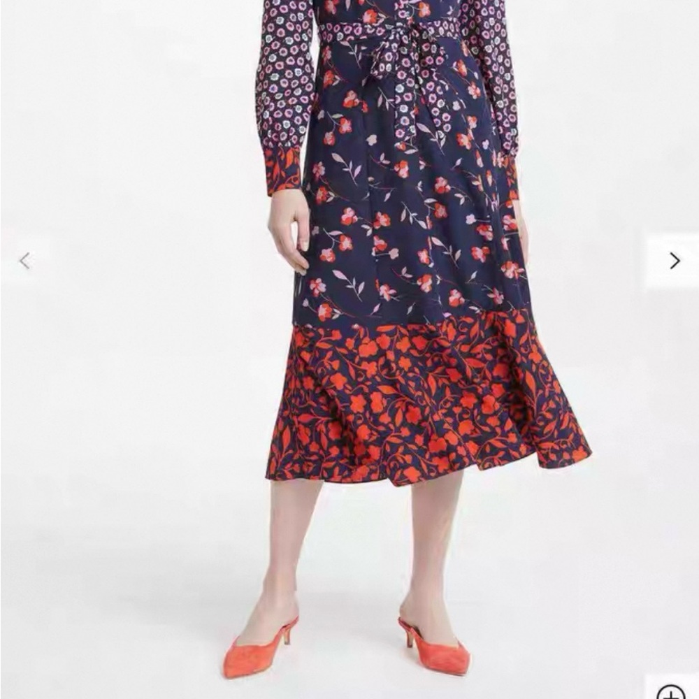 Boden Sybil shirt dress, navy wildflower